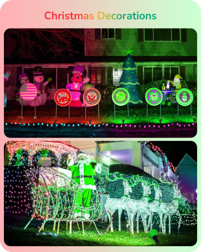 EDISHINE 4 Pack Halloween Dimmable PAR38 Red & Green LED Flood Light Bulbs-HDCP38M