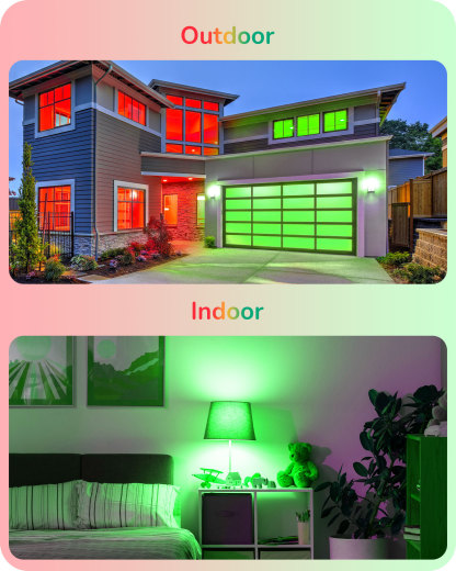 EDISHINE 4 Pack Halloween Dimmable PAR38 Red & Green LED Flood Light Bulbs-HDCP38M