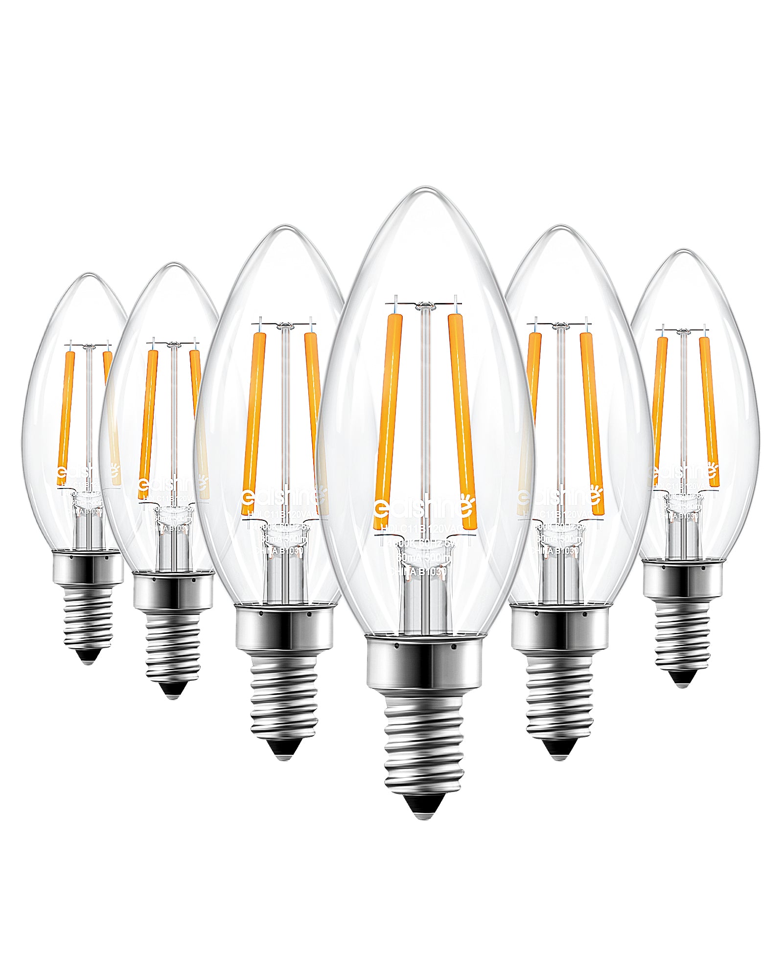 EDISHINE E12 LED Candelabra Bulb, 5W 4000K 500LM Neutral EDISHINE E12 LED Candelabra Bulb, 5W 4000K 500LM Neutral