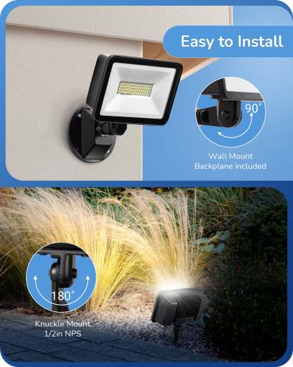 EDISHINE 46W Flood Light 6800LM  5000K IP65-HFLB06A-B2B