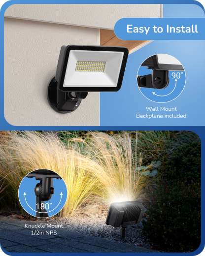 EDISHINE 73W Flood Light 10000LM 5000K IP65-HFLB07A