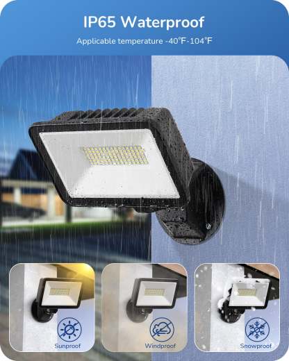 EDISHINE 73W Flood Light 10000LM 5000K IP65-HFLB07A