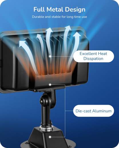 EDISHINE IP65 10000LM 73W 5000K LED Outdoor Flood Light (2 Pack)-HFLB07D-B2B