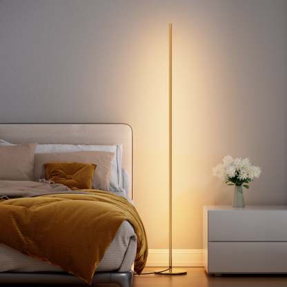 EDISHINE 2 Pack Dimmable LED Corner Modern Floor Lamps with Remote-HFLCB2A-B2B