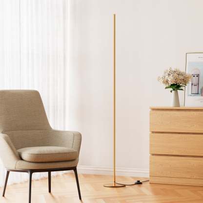 EDISHINE 2 Pack Dimmable LED Corner Modern Floor Lamps with Remote-HFLCB2A-B2B