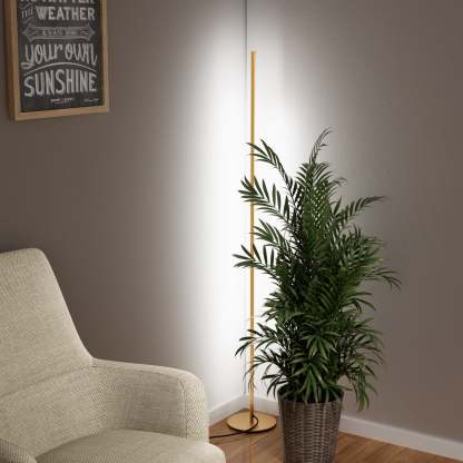 EDISHINE 2 Pack Dimmable LED Corner Modern Floor Lamps with Remote-HFLCB2A-B2B