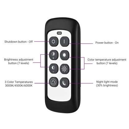 EDISHINE LED Corner Modern Floor Lamp with Remote Set of 2-HFLCB2C-B2B