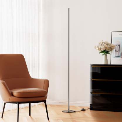 EDISHINE LED Corner Modern Floor Lamp with Remote Set of 2-HFLCB2B-B2B