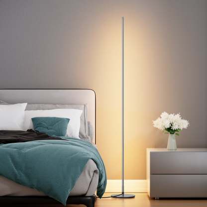 EDISHINE LED Corner Modern Floor Lamp with Remote Set of 2-HFLCB2C-B2B