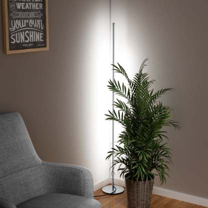EDISHINE LED Corner Modern Floor Lamp with Remote Set of 2-HFLCB2C-B2B