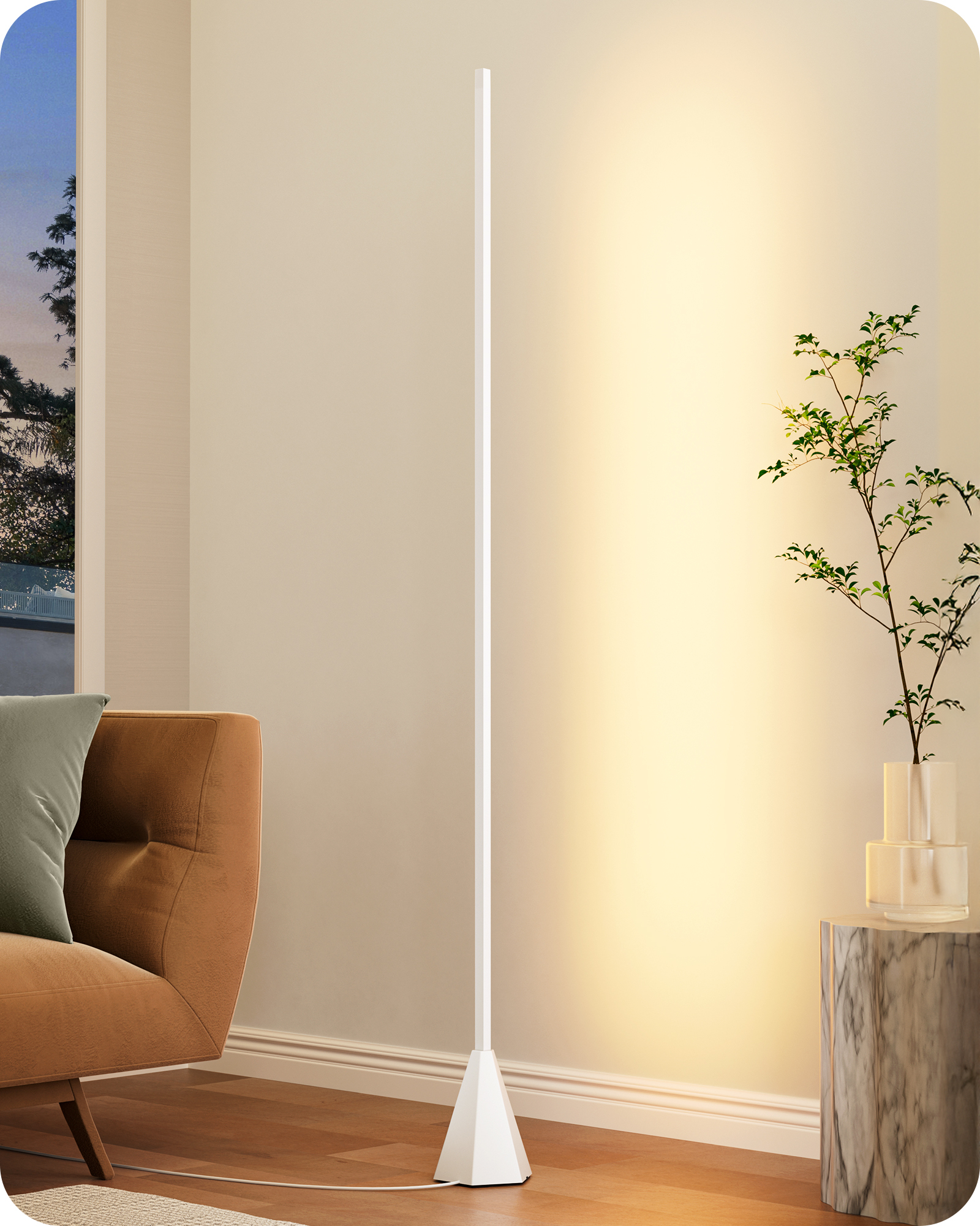 EDISHINE New Gesture Control Dimmable Floor Lamp-HFLCC1A