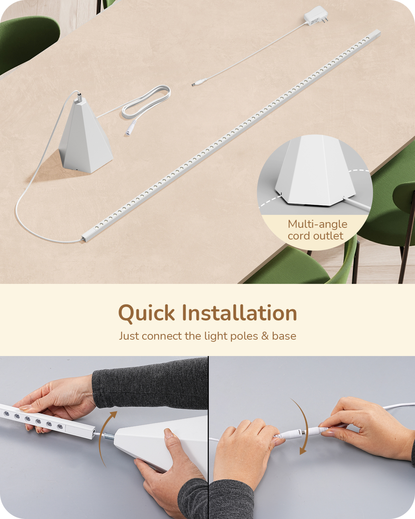 EDISHINE New Gesture Control Dimmable Floor Lamp-HFLCC1A