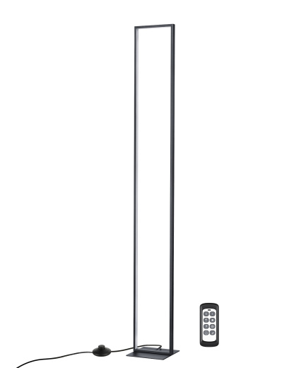 EDISHINE 55" Modern Minimalist LED Floor Lamp, Black-HFLCD1B