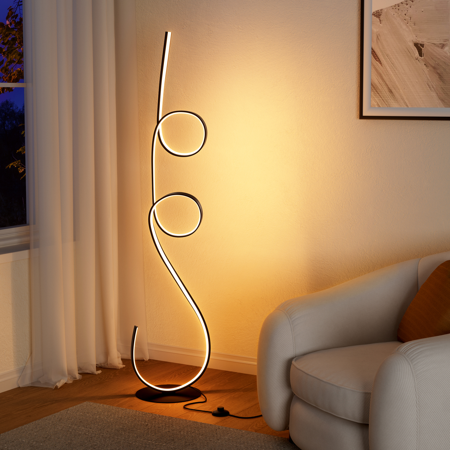 EDISHINE Floor Lamp-HFLCD3A