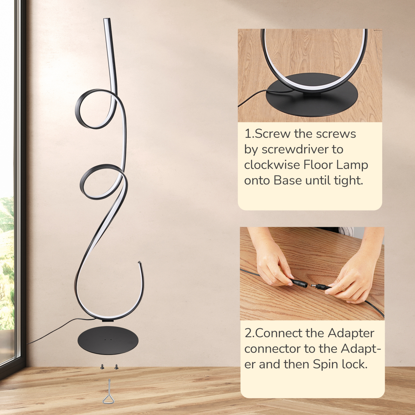 EDISHINE Floor Lamp-HFLCD3A