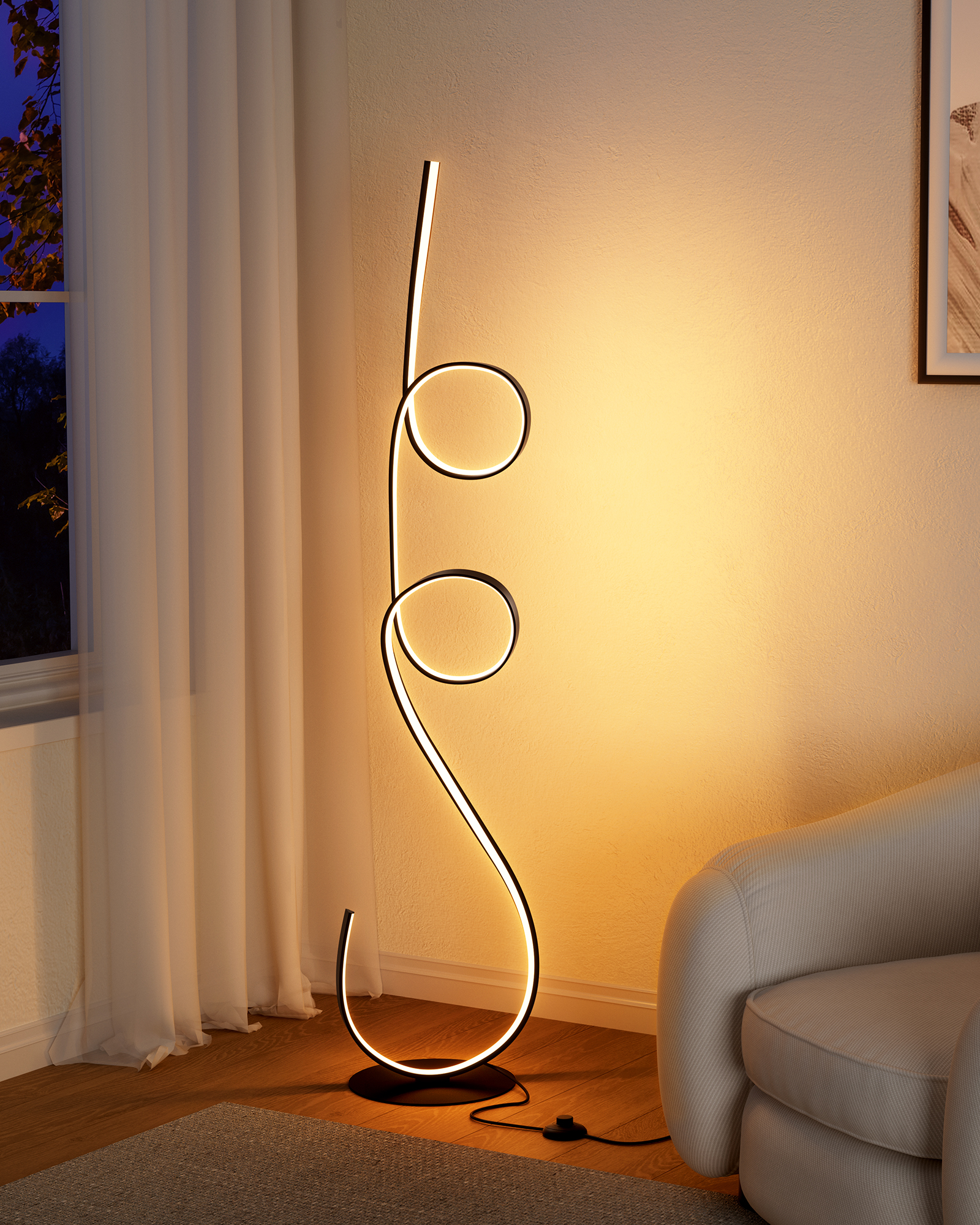 EDISHINE Floor Lamp-HFLCD3A