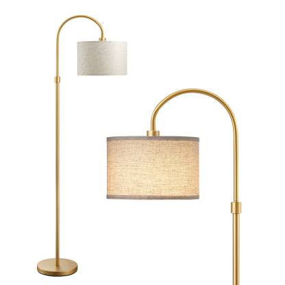EDISHINE 61.8" Arched Floor Lamp, Gold-HFLEA6A