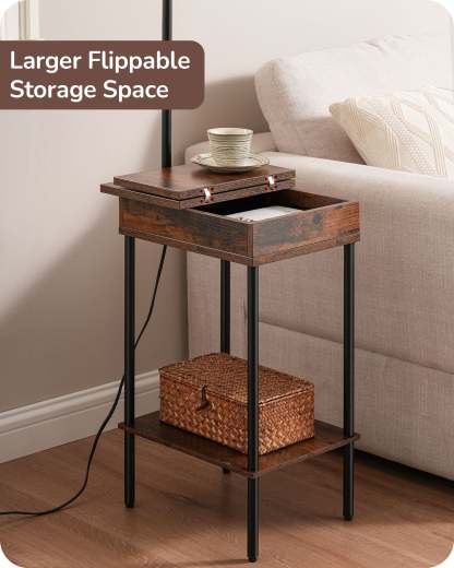 EDISHINE Floor Lamp with Table-HFLEB1A