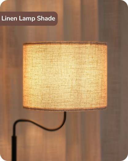 EDISHINE Floor Lamp with Table-HFLEB1A
