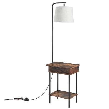 EDISHINE 62" Tray Table Floor Lamp-HFLEB2A