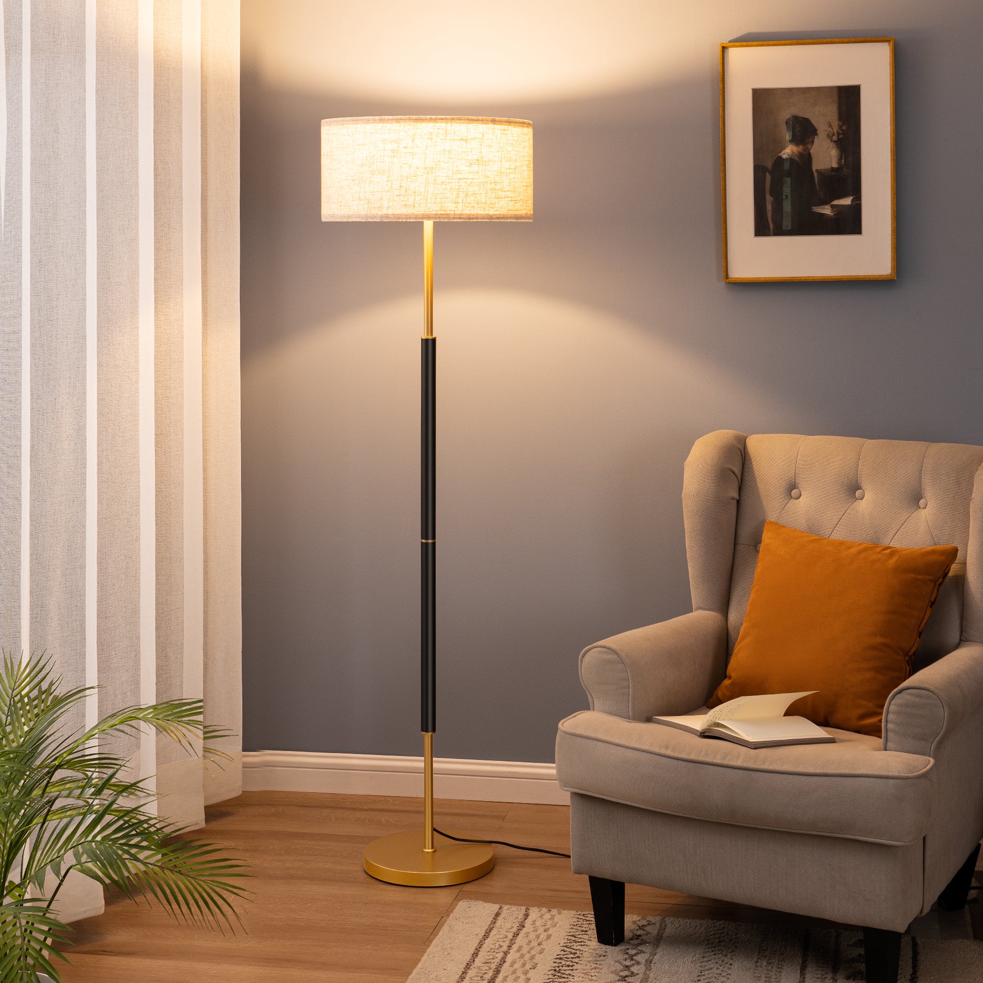 EDISHINE 63" Standard Floor Lamp-HFLEC5A