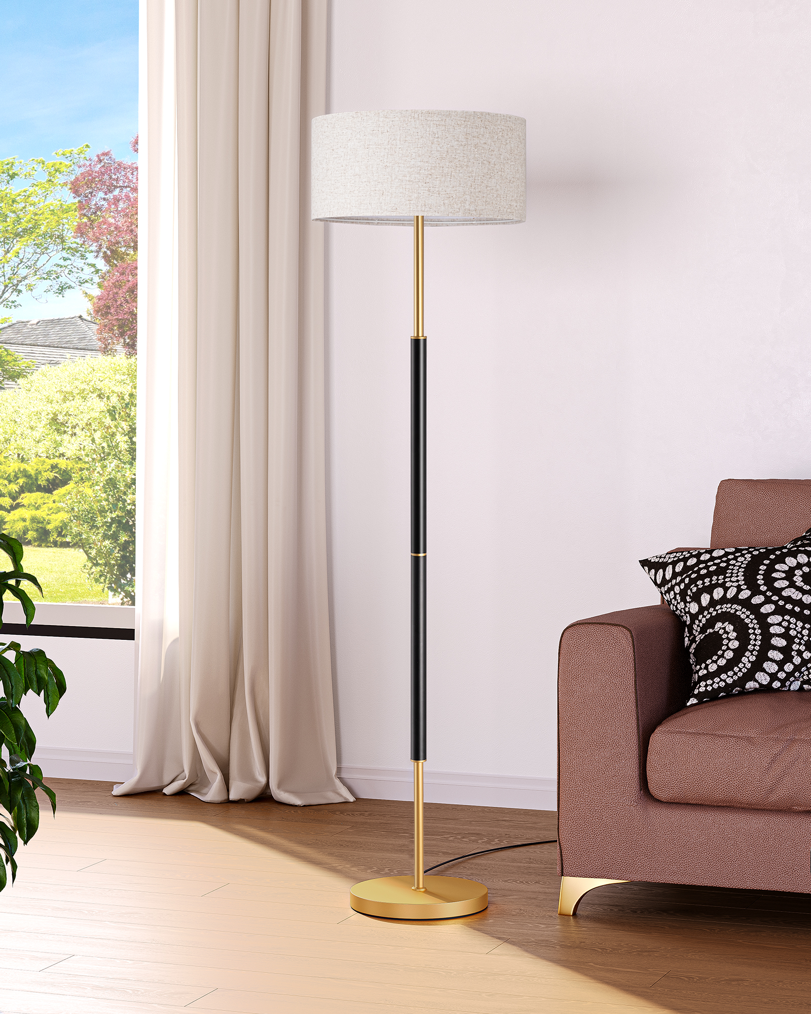EDISHINE 63" Standard Floor Lamp-HFLEC5A