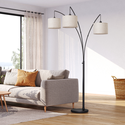 EDISHINE 83'' 3-way Dimmable Arc Tree Floor Lamp With Rotary Switch-HFLEE1B