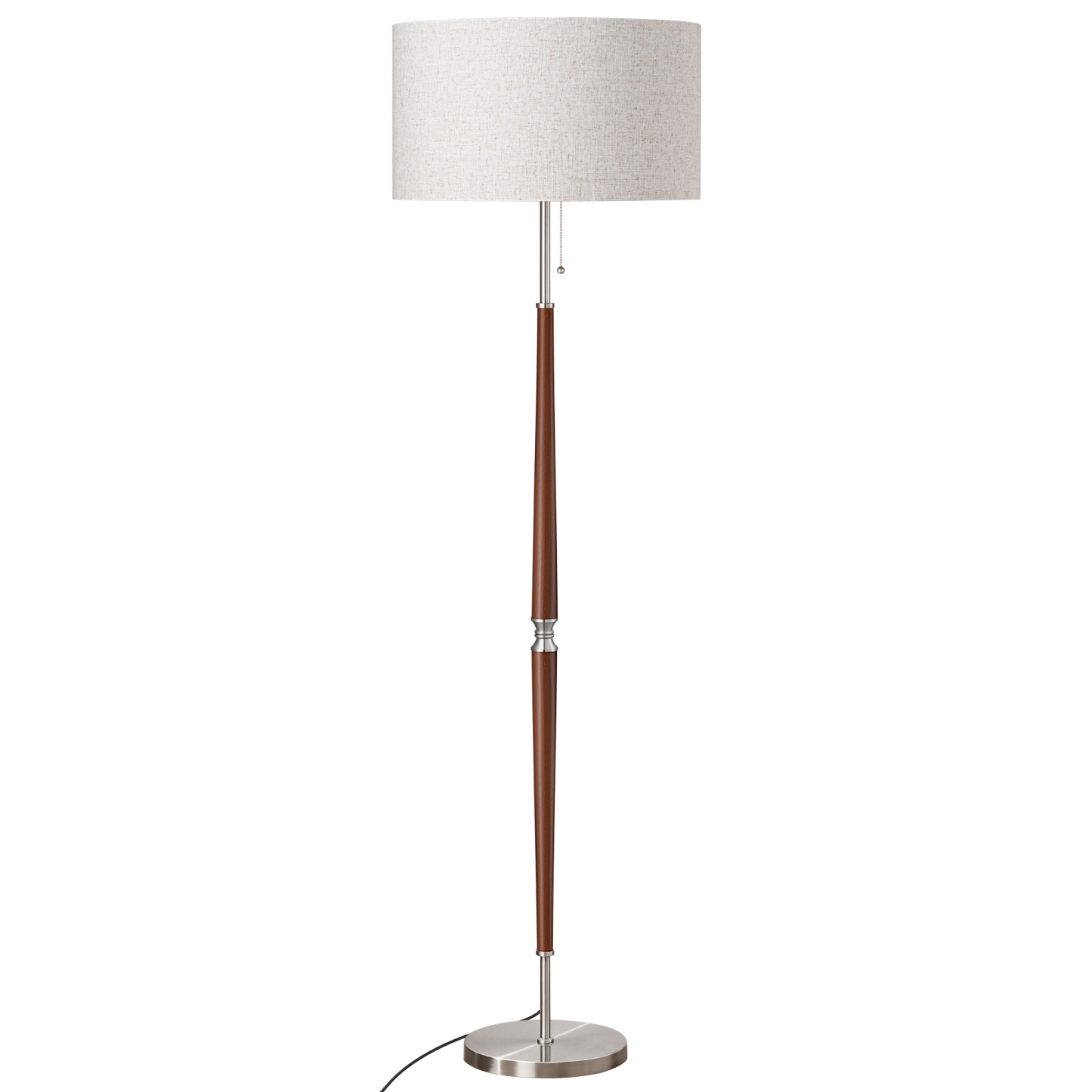 EDISHINE Salcido 61.8" Electrogilding Traditional Solid Wood Floor Lamp