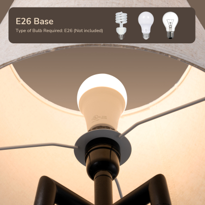 EDISHINE 65" Tray Table Floor Lamp-HFLHD1A
