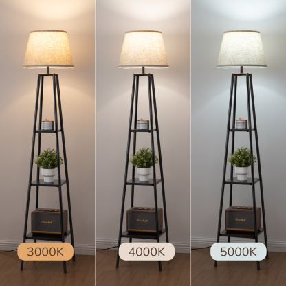 EDISHINE 65" Tray Table Floor Lamp-HFLHD1B