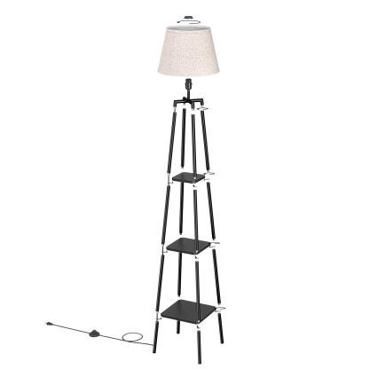 EDISHINE 65" Tray Table Floor Lamp-HFLHD1B