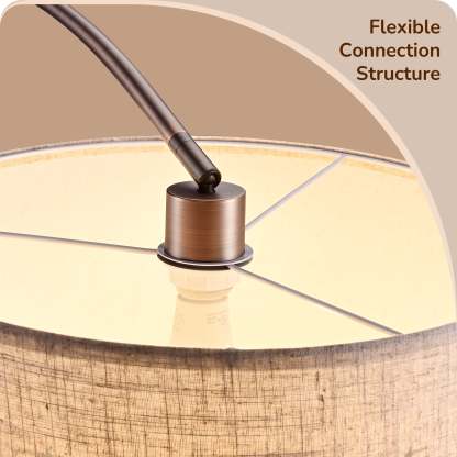EDISHINE Arc Dimmable Bronze Floor Lamp, 5 Color Temperature-HFLR04X