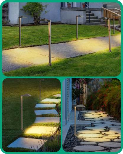 EDISHINE 3W 12V AC/DC Low Voltage Landscape Lights (4 Pack)-HGSL07A-B2B