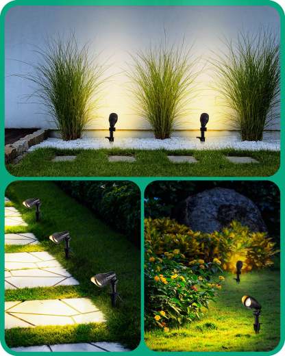 EDISHINE 3.2W 12V AC/DC Low Voltage LED Landscape Lights (4 Pack)-HGSL08A