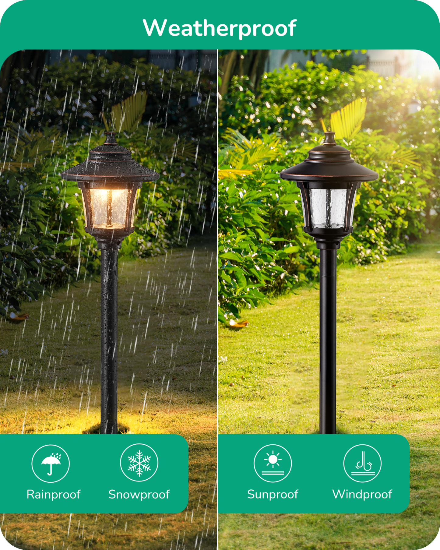 EDISHINE 6 Pack Low Voltage Landscape Lighting-HGSL34B