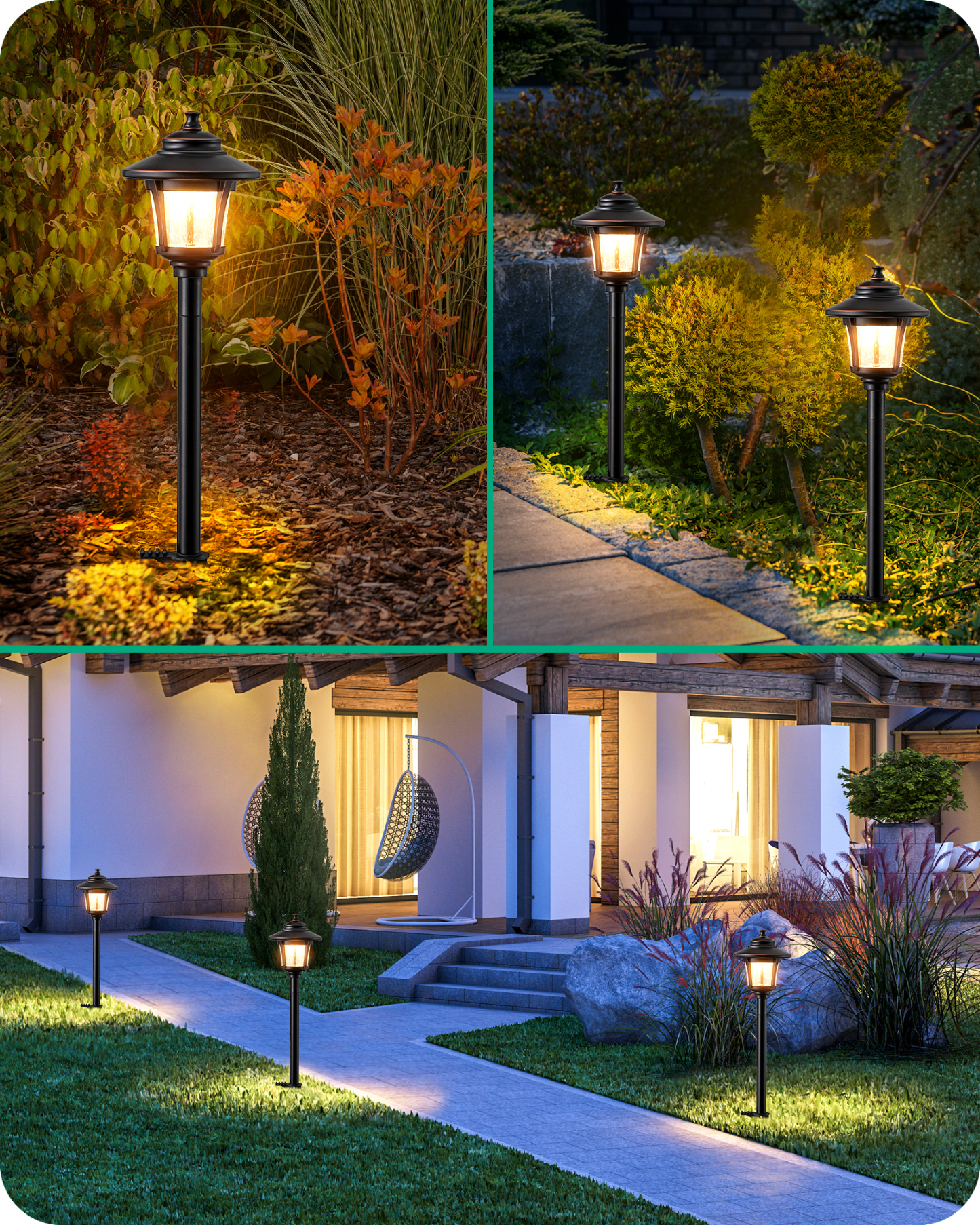 EDISHINE 6 Pack Low Voltage Landscape Lighting-HGSL34B