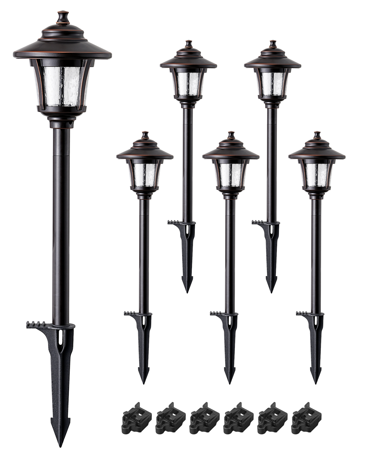 EDISHINE 6 Pack Low Voltage Landscape Lighting-HGSL34B