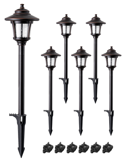 EDISHINE 6 Pack Low Voltage Landscape Lighting-HGSL34B
