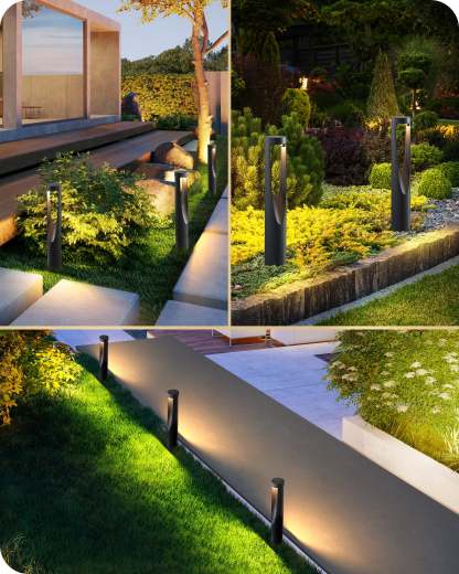 EDISHINE 12V 3000K Warm White Low Voltage Landscape Lights, IP65, CRI 80, 6 Pack-HGSL36A
