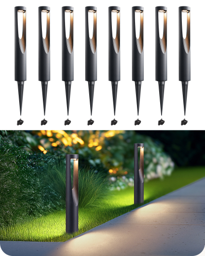 EDISHINE 8 Pack Low Voltage Landscape Lighting-HGSL36B