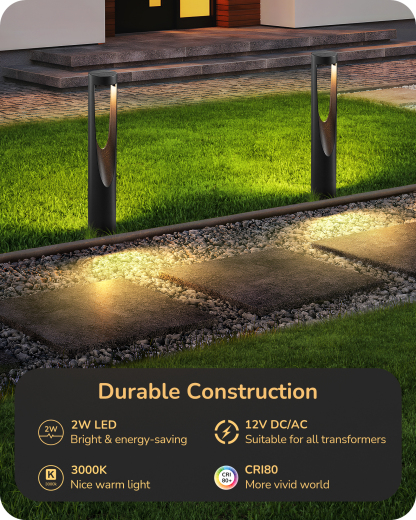EDISHINE 8 Pack Low Voltage Landscape Lighting-HGSL36B