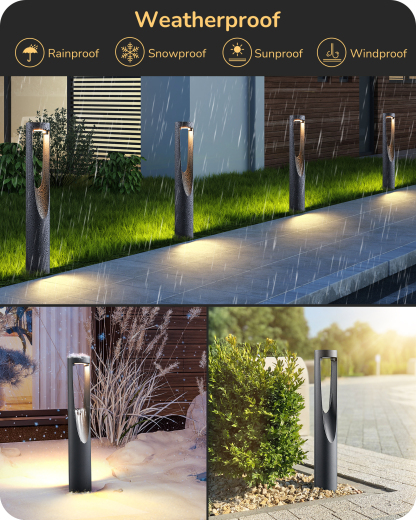 EDISHINE 8 Pack Low Voltage Landscape Lighting-HGSL36B