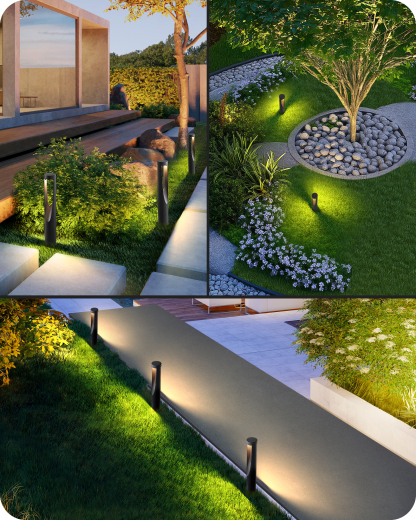 EDISHINE 8 Pack Low Voltage Landscape Lighting-HGSL36B