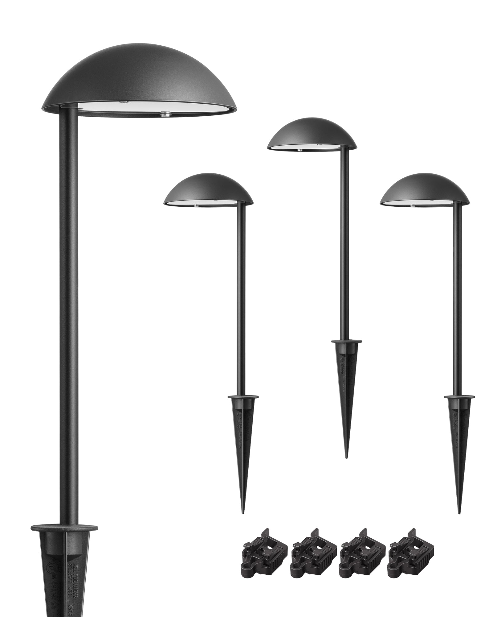 EDISHINE 3W 3000K Low Voltage Landscape Lights, 50,000 Hrs, 4 Pack-HGSL37A-B2B