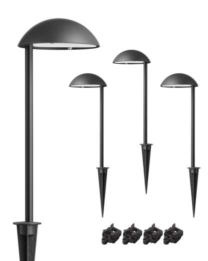 EDISHINE 3W 3000K Low Voltage Landscape Lights, 50,000 Hrs,  4 Pack-HGSL37A