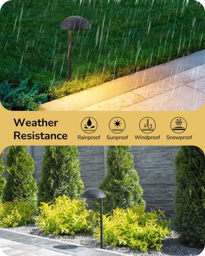 EDISHINE 3W 3000K Low Voltage Landscape Lights, 50,000 Hrs,  4 Pack-HGSL37A