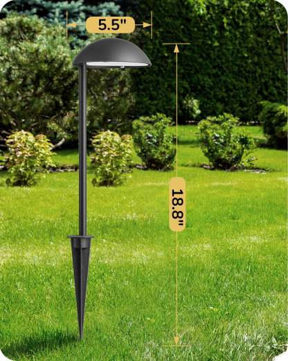 EDISHINE 3W 3000K Low Voltage Landscape Lights, 50,000 Hrs,  4 Pack-HGSL37A