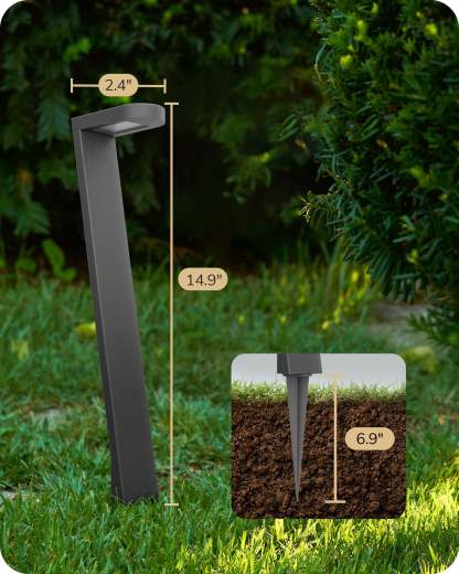 EDISHINE 4 Pack Low Voltage Landscape Lights, 2700K 100LM 5.5W CRI 80 Waterproof, 50,000Hrs LED, Aluminum-HGSL38A