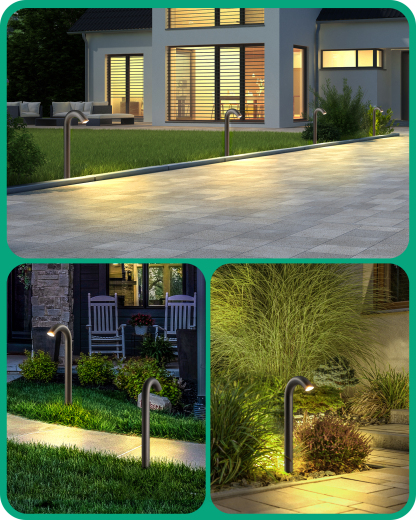EDISHINE Low Voltage Landscape Lights, Candy Cane Lights-HGSL39A