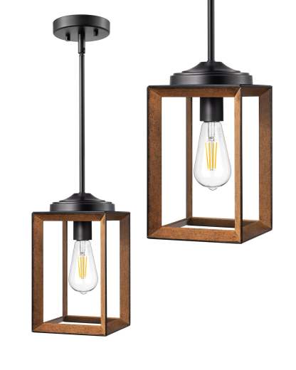 EDISHINE 63 Inch Adjustable Farmhouse Pendant Light (1 Pack) -HHPL05H